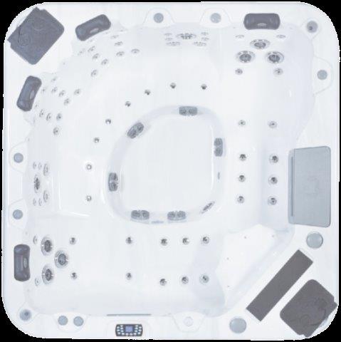 B Pap Relax Luxury Spa line (siva) 2280*2280*940