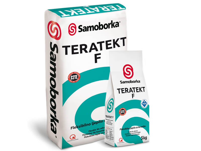 Samoborka Teratekt F, sivi - ljepilo za keramiku vanjsko 5/1 C2TE